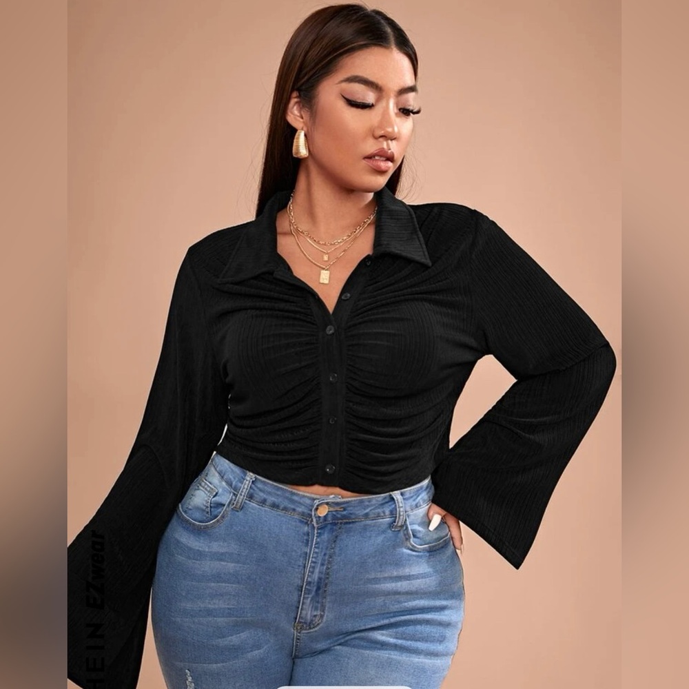 Shien crop sweater